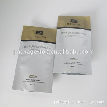 3 side closing plastic printed face mask packaging bag